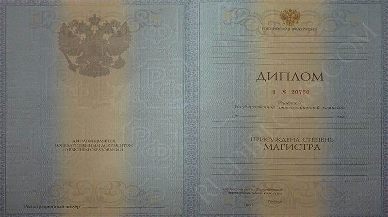 Диплом магистра 2010-2013 год 